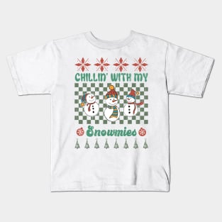 Chillin' with my snowmies Kids T-Shirt